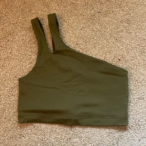 Fabletics One-Shoulder Asymmetrical Double Strap Midi Bra